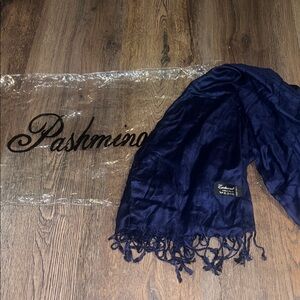 Pashmina Navy Blue Scarf